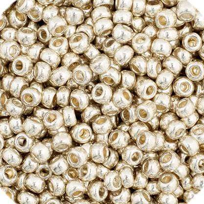 Preciosa Ornela 11/0 Preciosa Seed Beads 11/0 Silver Metallic Preciosa Seed Bead (66401018v)