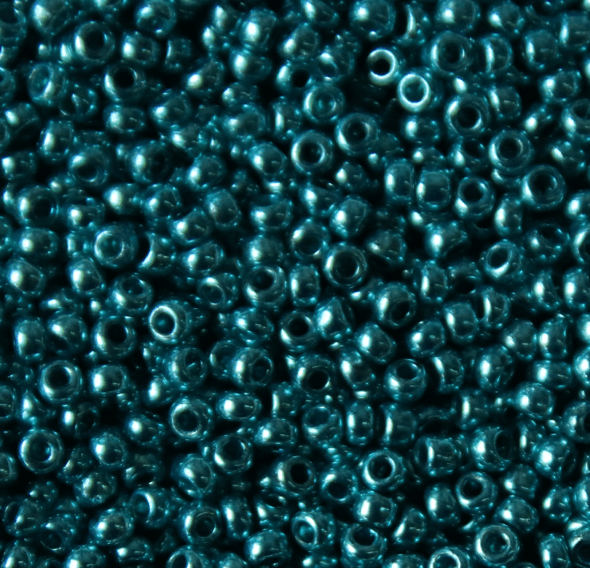 Preciosa Ornela 11/0 Preciosa Seed Beads 11/0 Turquoise Blue Metallic Preciosa Seed Bead