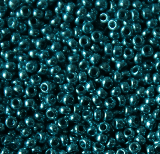 Preciosa Ornela 11/0 Preciosa Seed Beads 11/0 Turquoise Blue Metallic Preciosa Seed Bead