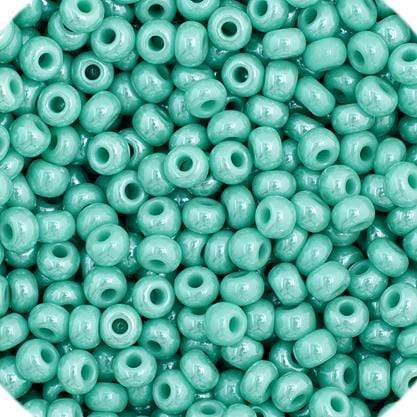 2mm Turquoise Seed Beads, Glass Seed Beads Light Turquoise Green, B339 