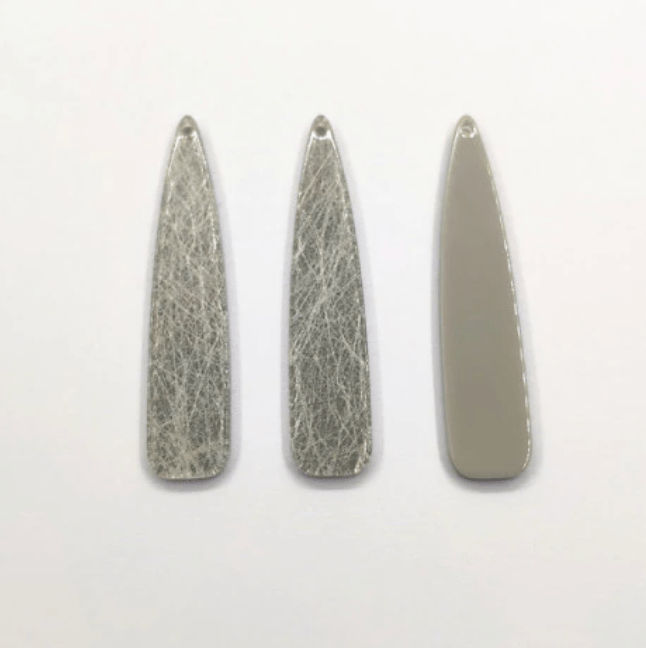Sundaylace Creations & Bling Resin Gems Grey Marbled 12*54mm Pastel Cracked Marbled Texture Long Teardrops, One hole, Acrylic Resin Gems