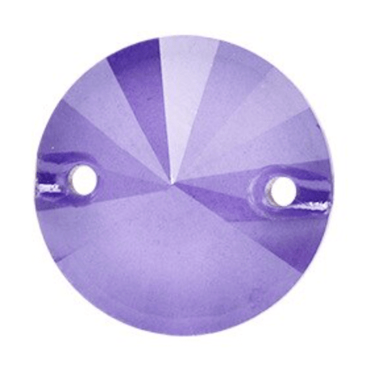 Sundaylace Creations & Bling Glass Gems 12mm Dark Purple Jelly Rivioli Round, Sew on, Fancy Glass Gem