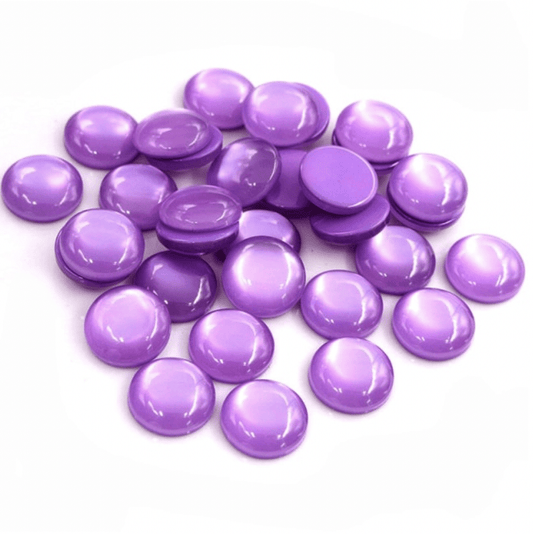 Sundaylace Creations & Bling Resin Gems 12mm Dark Violet Purple "Cat Eye" Reflective Rivoli, Glue on, Resin Gem