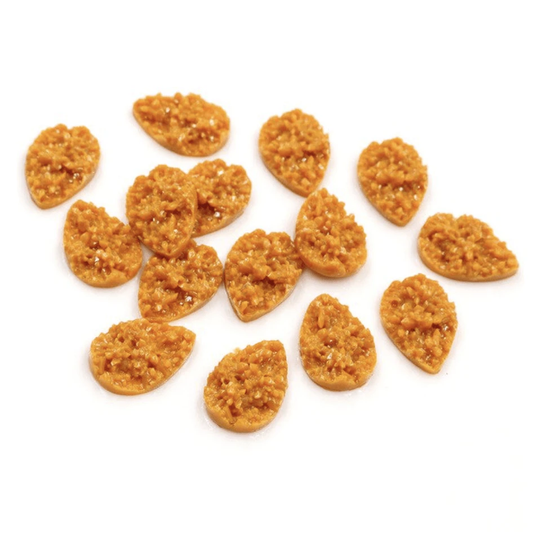 Sundaylace Creations & Bling Resin Gems Mustard Yellow/Orange 13*18mm Druzy Textured Teardrop Gem, Glue on, Resin Gem