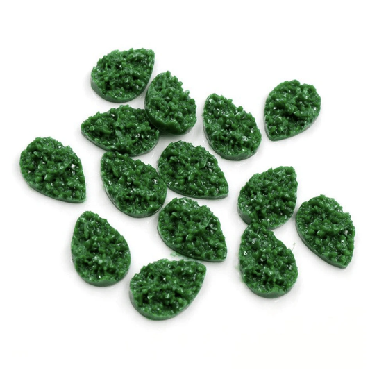 Sundaylace Creations & Bling Resin Gems Hunter Green 13*18mm Druzy Textured Teardrop Gem, Glue on, Resin Gem