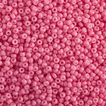 Miyuki 15/0 Seed Beads Miyuki Seed Bead 15/0 Bubblegum Pink Opaque Duracoat