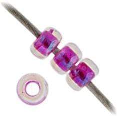 Sundaylace Creations & Bling 15/0 Seed Beads Miyuki Seed Bead 15/0 Crystal Hot Pink Lined AB (0355v)