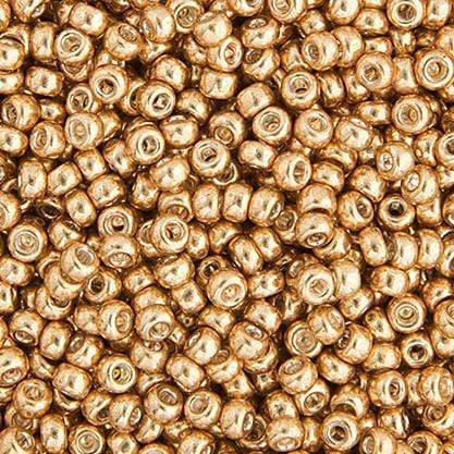 Miyuki 15/0 Seed Beads Miyuki Seed Bead 15/0 Gold Galvanized *Metallic*