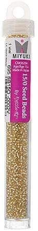 Miyuki 15/0 Seed Beads Miyuki Seed Bead 15/0 Light Gold Silver Lined