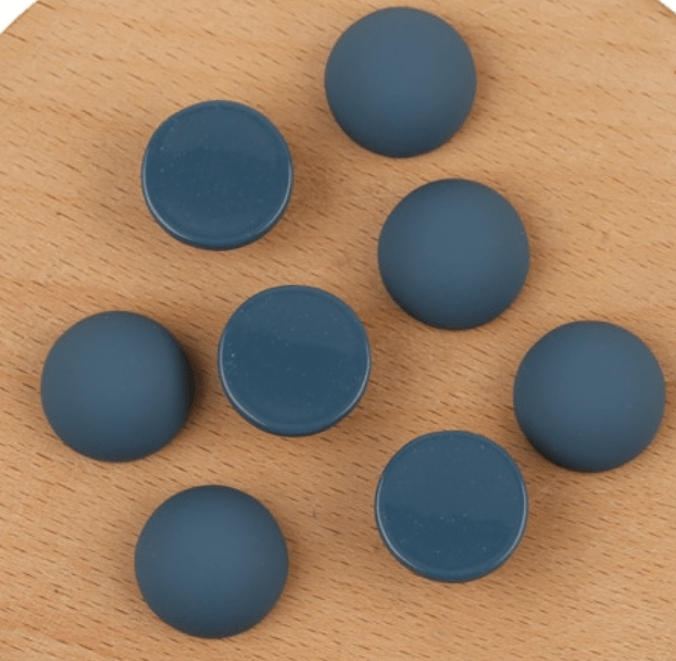 Sundaylace Creations & Bling Resin Gems Dusk Blue 16*16mm Matte Round Shaped Gem, Glue on, Resin Gem *NEW 2022* Medium Sized