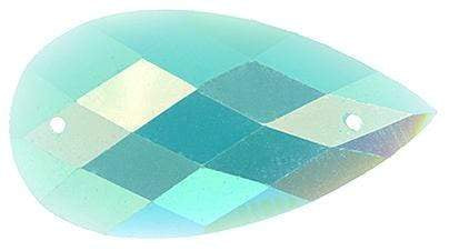 John Beads Resin Gems 16*30mm Turquoise AB Opal Bright, Teardrop, Sew-on Stone, Resin Gem