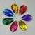 Sundaylace Creations & Bling Resin Gems 17*28mm Multi-coloured Acrylic/Resin Sew on Gem Large Teardrop, Resin Gem