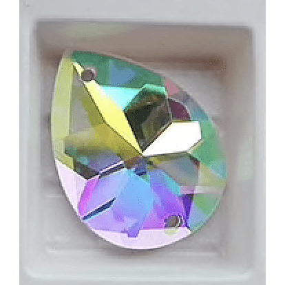 Sundaylace Creations & Bling Fancy Glass Gems 18*25mm AB 8-pointed star Teardrop,  strass design, Sew On, Fancy Glass Gem