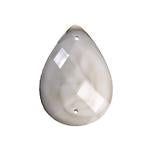 Sundaylace Creations & Bling Resin Gems 18*25mm Crinkle Stone Drop, White Stone Resin Sew-on Gem