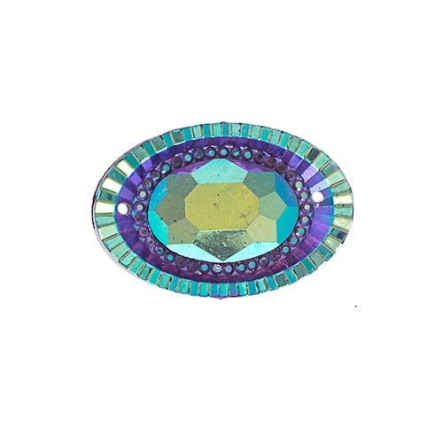 Sundaylace Creations & Bling Resin Gems 18*25mm Purple AB Piikki Stones OVAL, Sew-On, Resin Gem