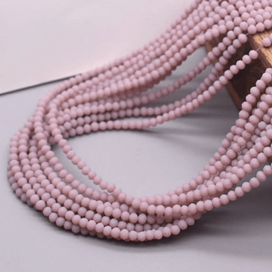 2*3mm Mauve Purple MATTE Rondelle Beads (~175 pcs) Rondelle Beads