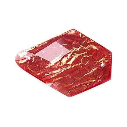 20*28mm, Opal Red, Opal Mixed Colours, Odd Shape Drop Gem, Dichroic Style, Sew on, Resin Gem, (Sold in Pair)