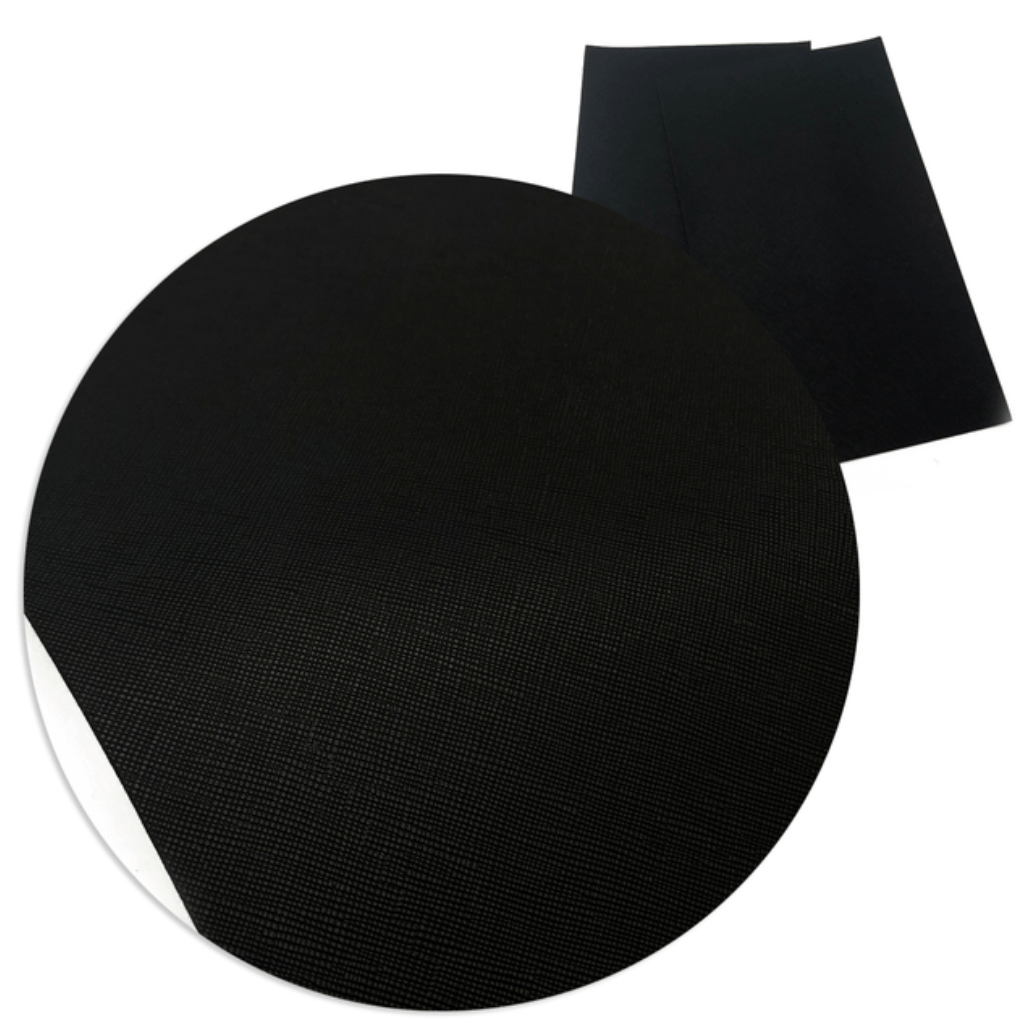 20*30cm Black Faux Leather Texture Finish, Long Leatherette Sheet Basics