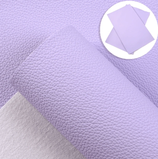 Leatherette Basics 20*30cm Light Purple Lilac Faux Leather Texture Finish, Thin Leatherette Sheet