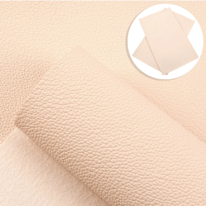 Sundaylace Creations & Bling Basics 20*30cm Peach Faux Leather Texture Finish, Thin Leatherette Sheet