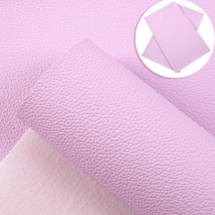Sundaylace Creations & Bling Basics Pink Orchid Thin 20*30cm Pink-Mauve Purple Orchid Faux Leather Texture Finish, Thin Leatherette Sheet