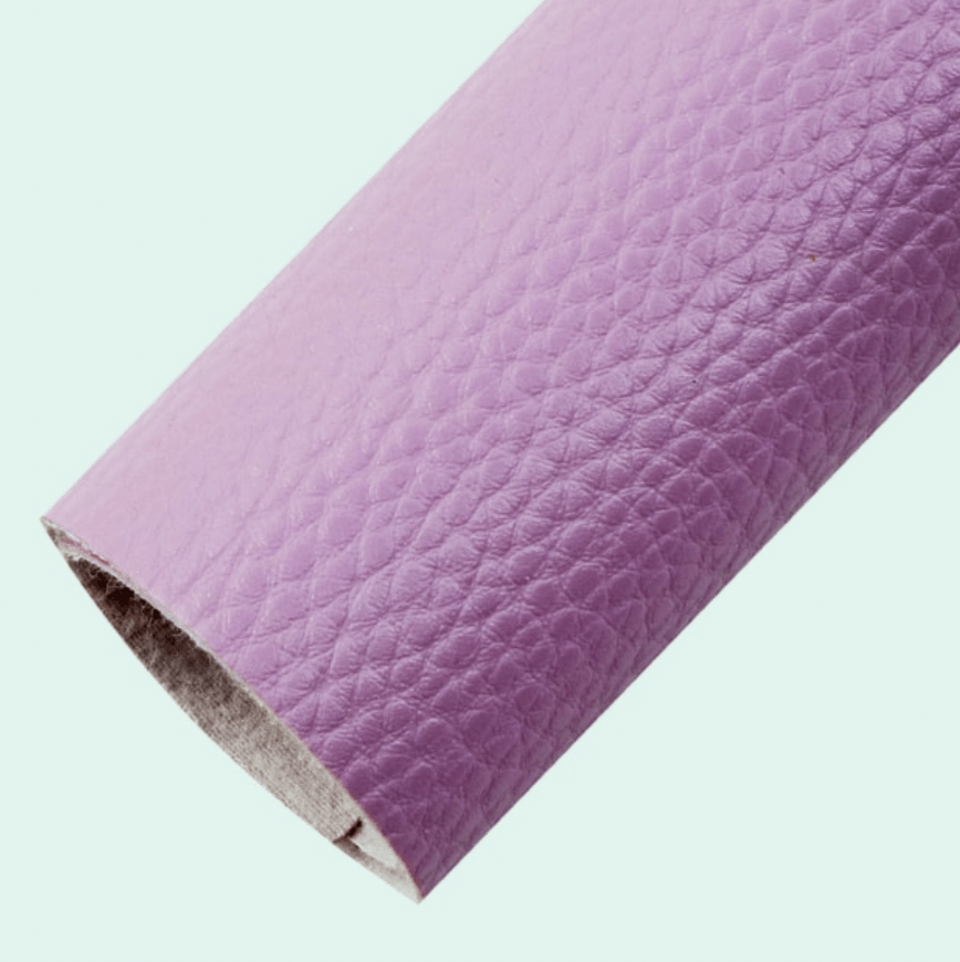 Sundaylace Creations & Bling Basics Mauve Pink Orchid Thick 20*30cm Pink-Mauve Purple Orchid Faux Leather Texture Finish, Thin Leatherette Sheet