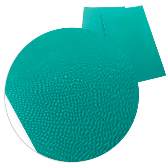 20*30cm Turquoise Teal Green Brush Texture, Long Leatherette Sheet Basics Basics