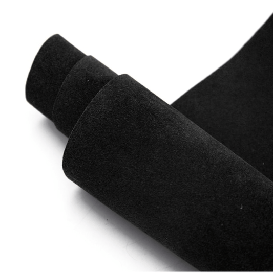 Leatherette Basics 20*33cm Black Velvet Reversible, Thick Fabric Leatherette Sheet, Basics