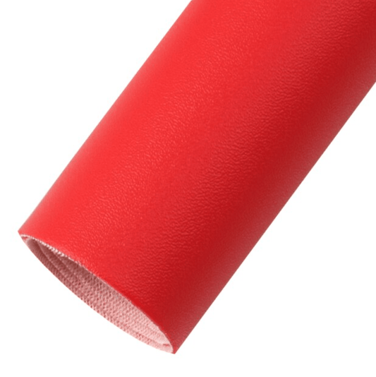 Leatherette Basics 20*33cm Bright Red Smooth Sheepskin Faux Leather Texture, Long Leatherette Sheet Basics
