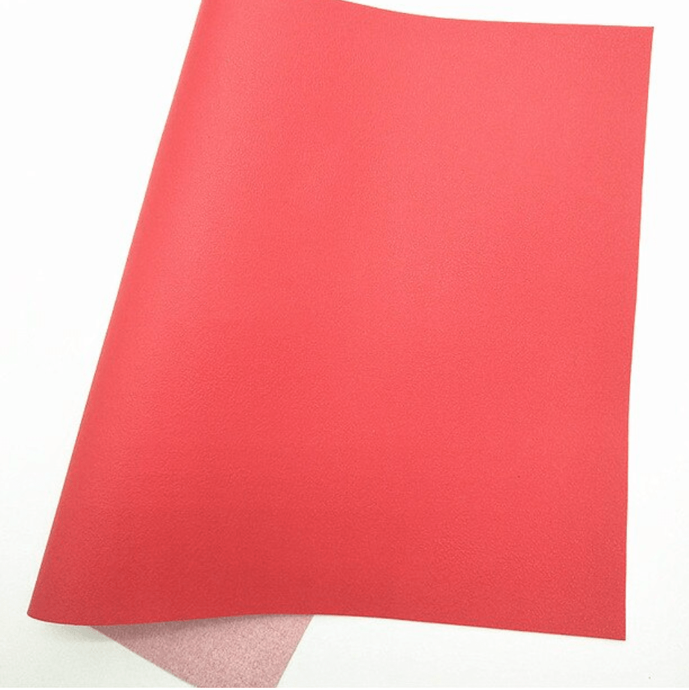 20*33cm Christmas Red Leather Texture,  Long Leatherette Sheet Basics Basics