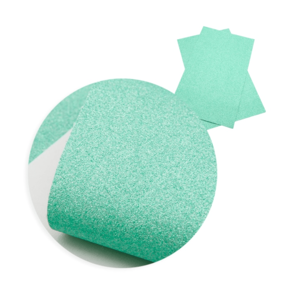 Sundaylace Creations & Bling Basics Turquoise- Robin Egg Glitter 20*33cm Easter Fine Glitter Pastel Thin Long Leatherette Sheet, Basics