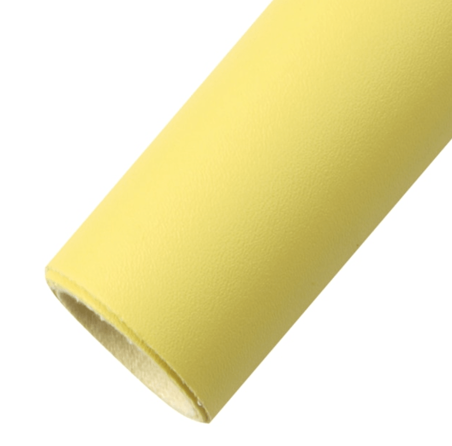 Leatherette Basics 20*33cm Pale Yellow Smooth Sheepskin Faux Leather Texture, Long Leatherette Sheet Basics