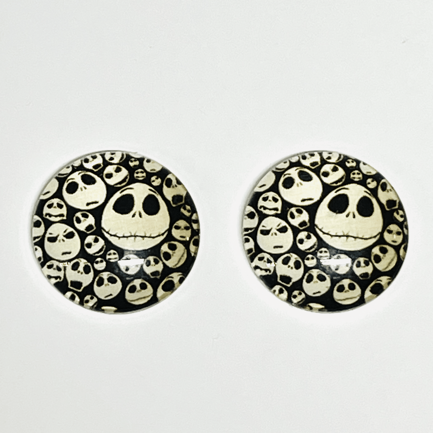 Sundaylace Creations & Bling Resin Gems 20mm "Nightmare Before Christmas" Cartoon Character Round Acrylic Printed Resin Gem
