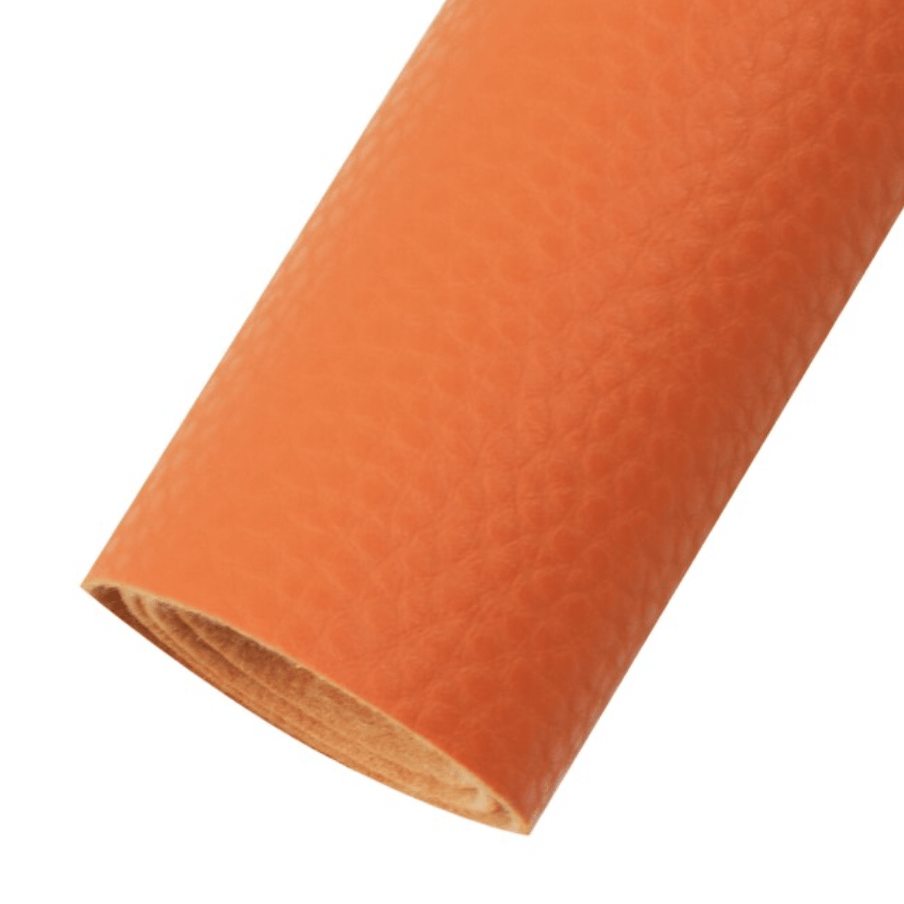 Leatherette Basics 21*29cm Mandarin Orange Leather Textured Long Leatherette Sheet