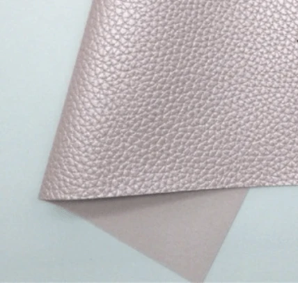 Leatherette Basics 21*29cm Metallic Pink Blush Faux Leather Texture Finish, Leatherette Sheet