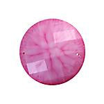 Sundaylace Creations & Bling Resin Gems 22mm Hot Pink Crinkle Stone Round, Sew on Gem, Resin Gem