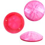Sundaylace Creations & Bling Resin Gems 22mm Hot Pink Crinkle Stone Round, Sew on Gem, Resin Gem