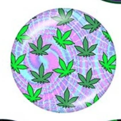 Green Plants on Purple-Pink Background 25mm "Green Plants" Acrylic Printed Gem, Glue on, Resin Gem (Sold in Pair) Resin Gems