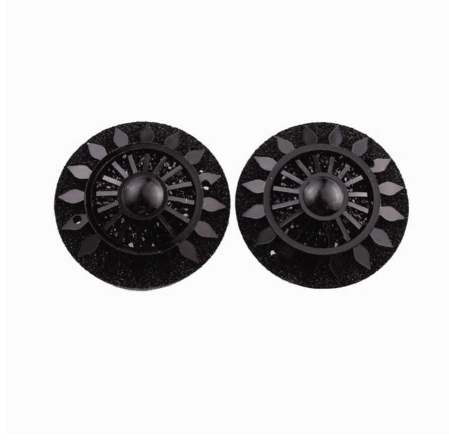 Sundaylace Creations & Bling Resin Gems Black Wheel 25mm Wheel Burst Circle Design, Sew on, Resin Gem