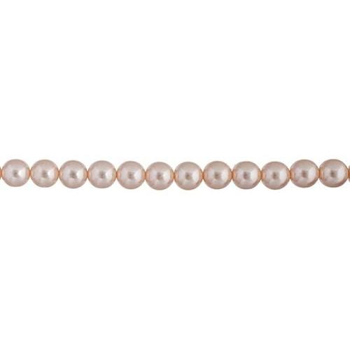 Sundaylace Creations & Bling Pearl Beads 2mm Light Creamrose - Czech Glass Pearls 8in Strand (89pcs)