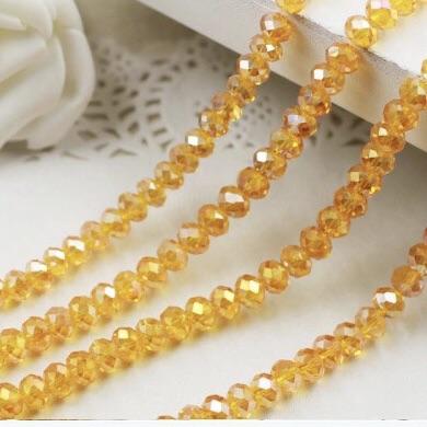 Sundaylace Creations & Bling Bicone Beads 2mm Orange Luster Bicone Beads