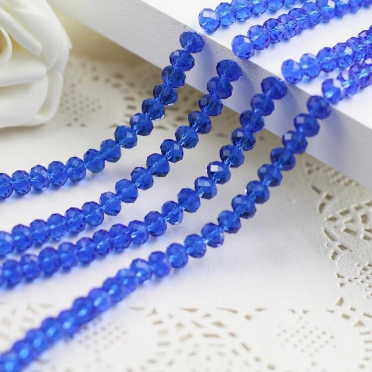 Sundaylace Creations & Bling Rondelle Beads 2mm Sapphire Blue Rondelle Beads