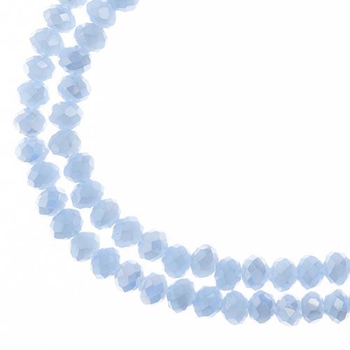 Sundaylace Creations & Bling Rondelle Beads 3*4mm Crystal Lane Rondelle, Opaque Light Periwinkle
