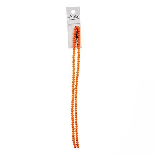 Sundaylace Creations & Bling Rondelle Beads 3*4mm Crystal Lane Rondelle, Opaque Orange