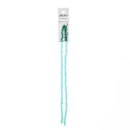 Sundaylace Creations & Bling Rondelle Beads 3*4mm Crystal Lane Rondelle, Transparent Dark Green AB