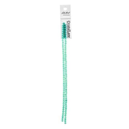 Sundaylace Creations & Bling Rondelle Beads 3*4mm Crystal Lane Rondelle, Turquoise Green