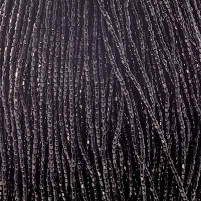 Preciosa Ornela 3-cut Beads 3 Cut 10/0 Beads, Black Opaque *Hank