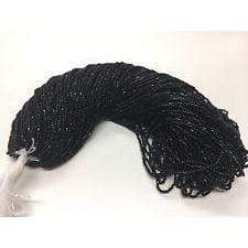 Preciosa Ornela 3-cut Beads 3 Cut 10/0 Beads, Black Opaque *Hank