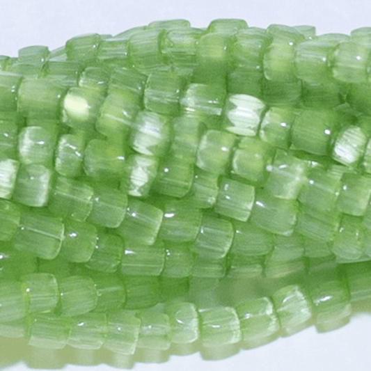 Sundaylace Creations & Bling 3-cut Beads 3 Cut 9/0 Beads *Apple Green Satin Solgel *Limited time Hank