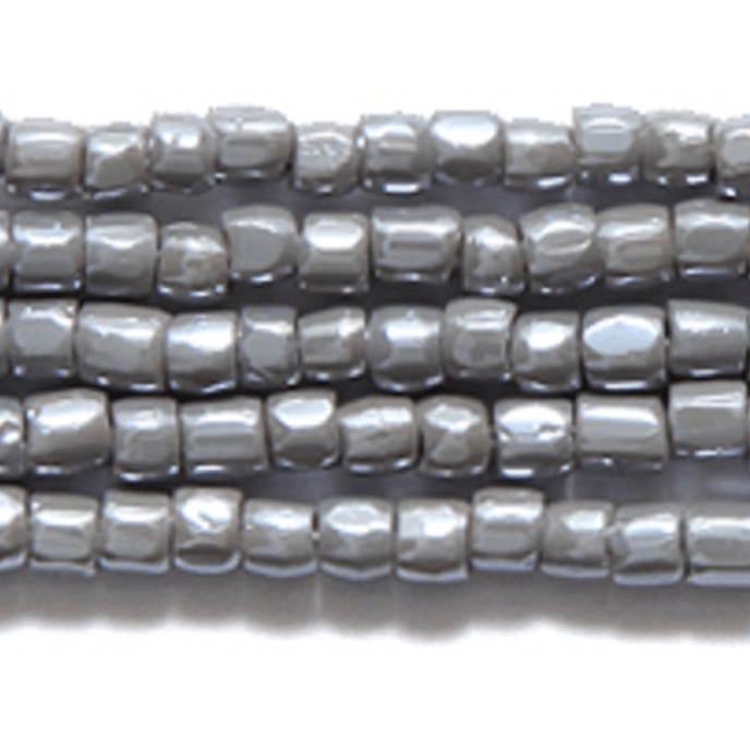 Sundaylace Creations & Bling 3-cut Beads 3 Cut 9/0 Beads LUSTER Grey Opaque *Rare - Sold in HANK